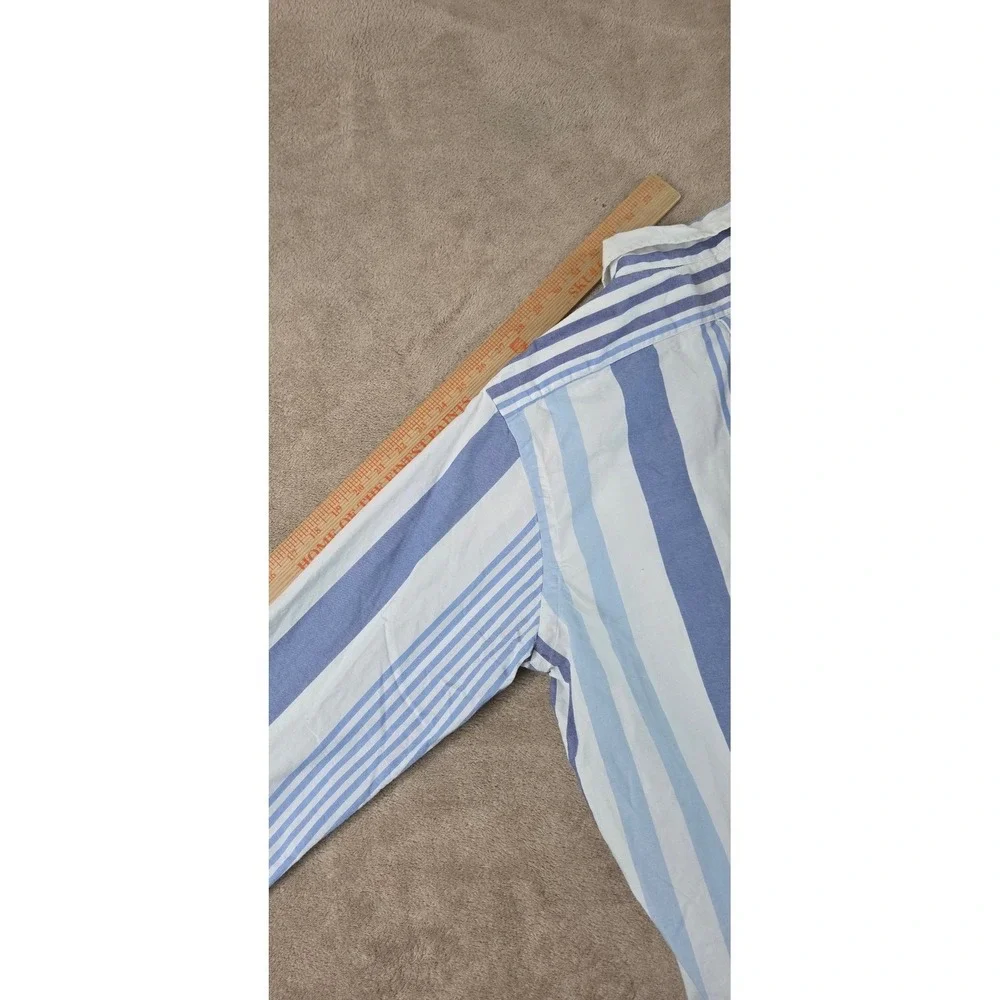 Polo Ralph Lauren Chambray Shirt Men L Blue Striped Flesh Pony Button Down NWOT
